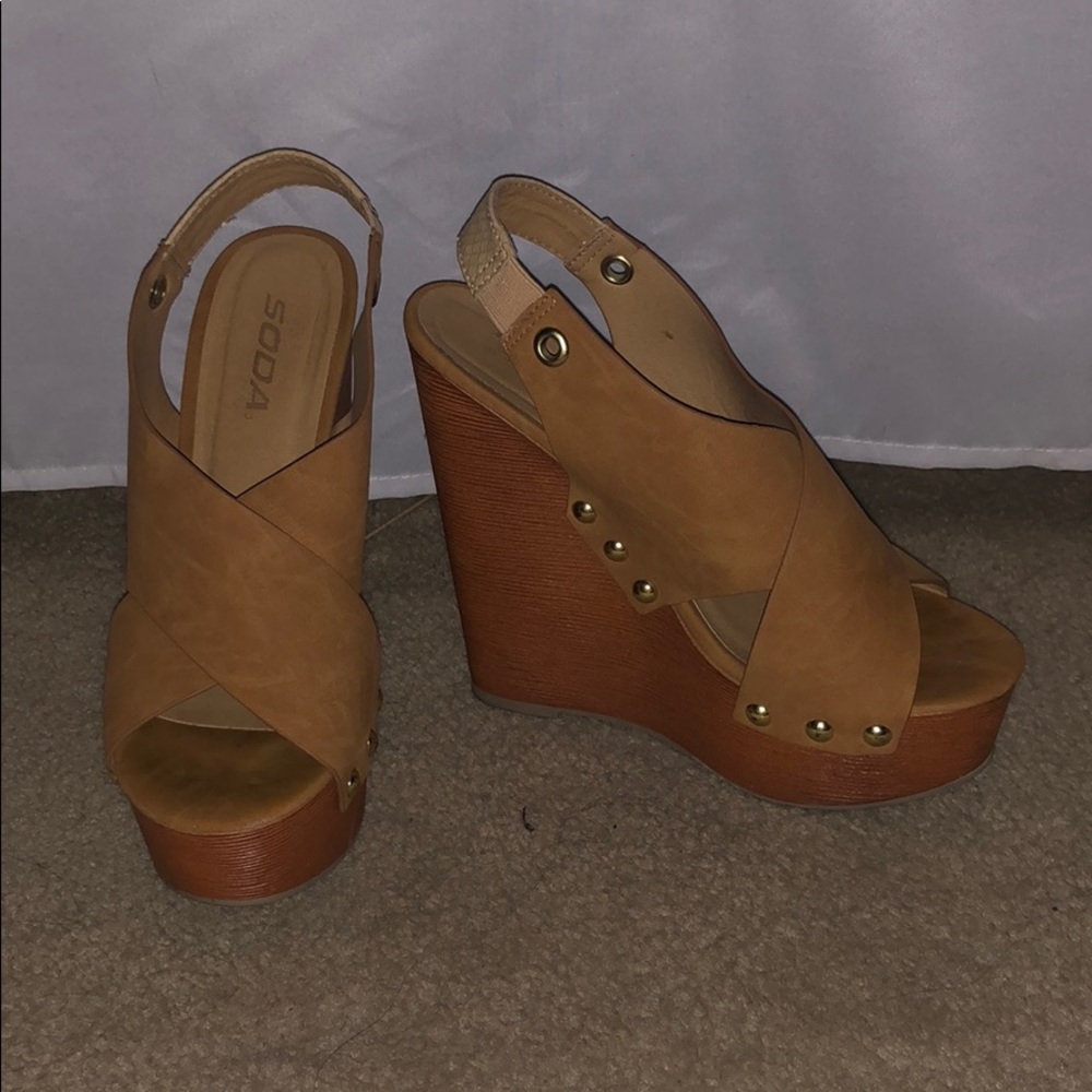 Beige, Tall Wedges